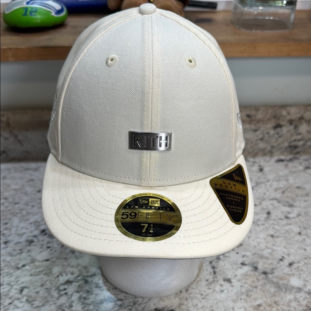 Kith Cream Cap with Metallic Logo. New.